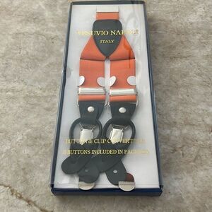 Orange  Suspenders NIB